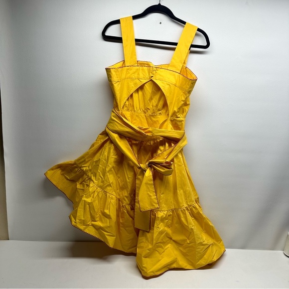 CYNTHIA ROWLEY Yellow Dress HIGH/LOW - Picture 3 of 13